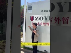 O que faz um bom recipiente de armazenamento temporário de produtos químicos ao ar livre?