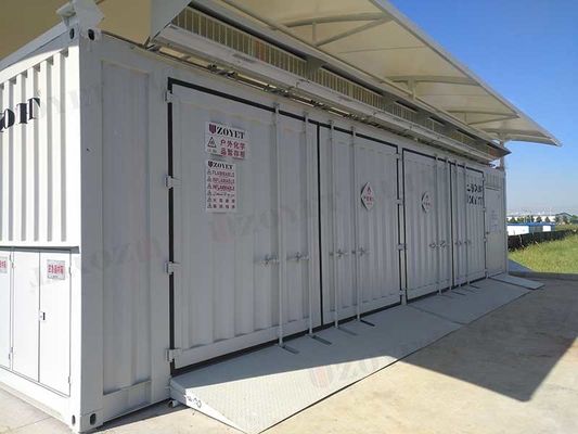 Container de armazenamento seguro de produtos químicos Q235B Local de armazenamento temporário