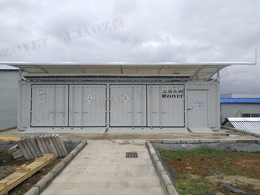 Capacidade personalizável e porta Container de armazenamento temporário entregue