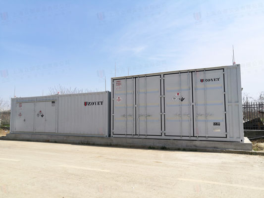 Container de bateria solar móvel Container cúbico de 40 pés de altura com portas laterais
