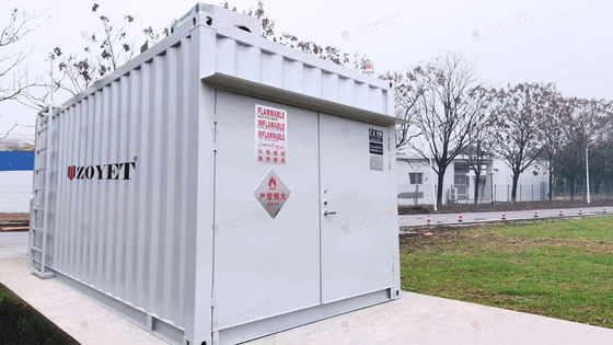 Q235B Container de navegação movido a energia solar de 20 pés de altura de cubo Container de porta lateral