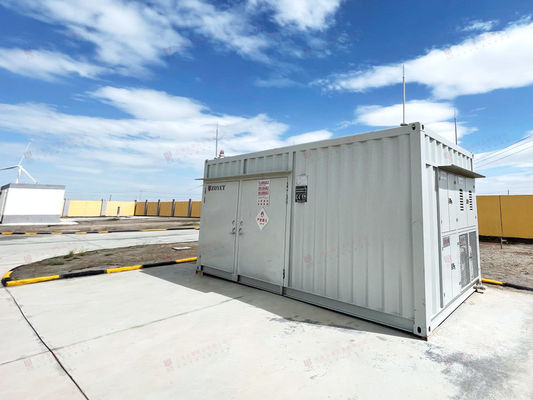 Container de armazenamento de baterias solares 20ft Container de abertura lateral Branco