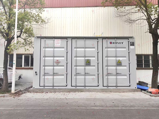 Container de carregamento de bateria ao ar livre de 40 pés com carregamento inteligente, monitoramento do ambiente em tempo real para gerenciamento de bateria da frota