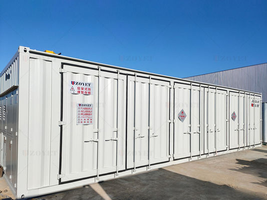 Container de armazenamento de cilindros de gás externos resistentes aos UV com isolamento de duas camadas e capacidade personalizável