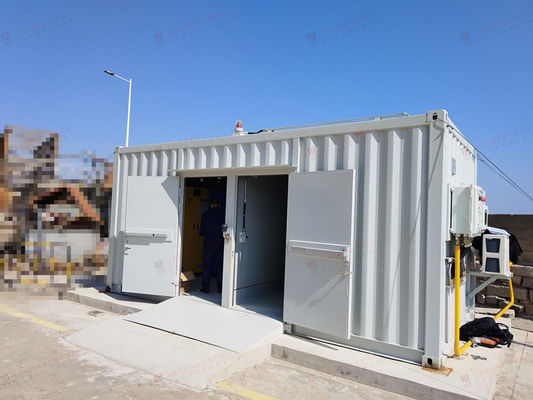 Q235B / SPHC Container de abrigo ISO de capacidade personalizada Acessórios Portas coloridas