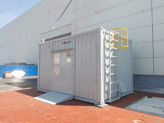 Container de armazenamento químico de aço carbono com porta e acessórios personalizáveis